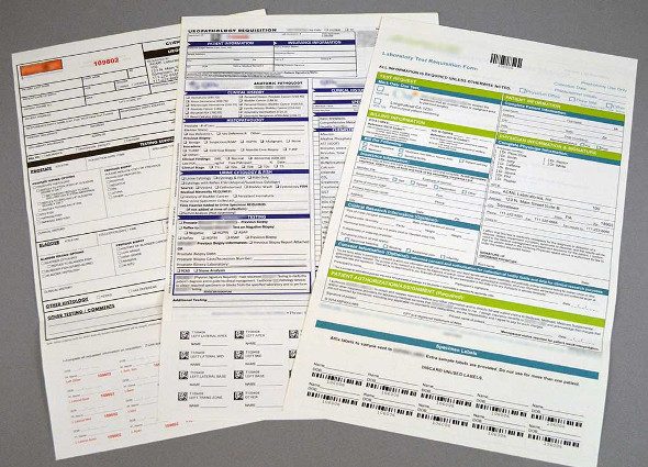 Custom Requisition Printing with Barcode Accessioning